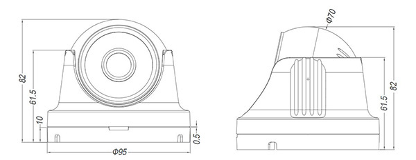 JVS-N835-YWC EYEBALL CAMERA